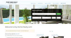 Desktop Screenshot of anyhomesrealty.com